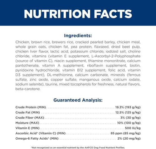 Vista 5 de Hill's Science Diet - Alimento seco para perros adultos 1-6, Nutrición Premium para adultos 1-6, sin maíz, trigo ni soya, pollo y arroz integral