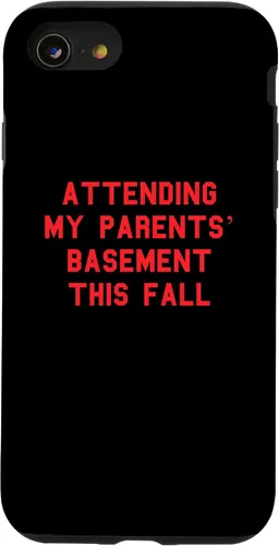 Vista 8 de iPhone 12 mini Attending My Parents’ Basement Fall Gamer Funny Fan Red Case