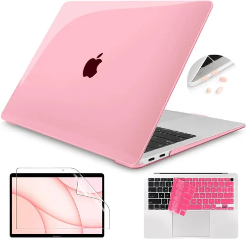 Vista 10 de Teryeefi Funda para MacBook Air 13 pulgadas Case 2021 2020 2019 2018 A2337 M1 A2179 A1932, carcasa rígida esmerilada, cubierta de teclado
