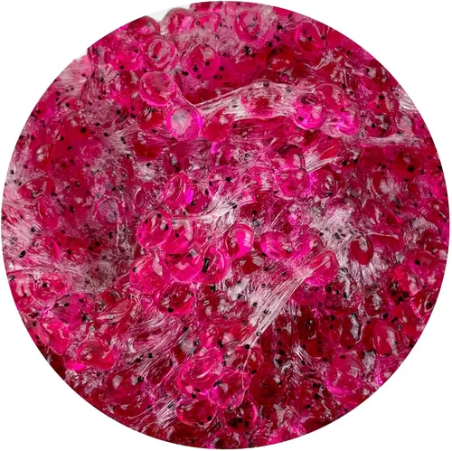 Vista 6 de Mango Dragonfruit Refresher (8 onzas) – Slime de cuentas de pecera – Hecho a mano en Estados Unidos – Dope Slimes Pink