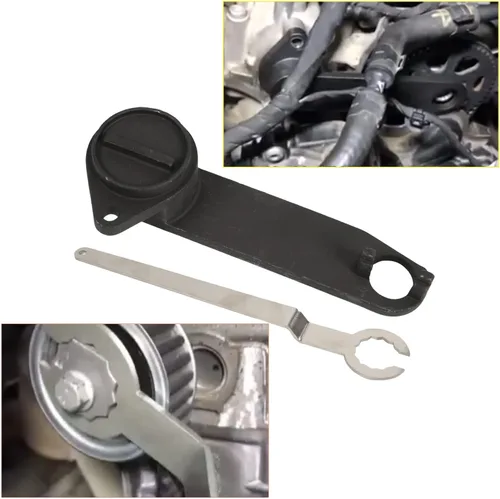 Vista 4 de MR CARTOOL Herramienta de correa de distribución Kit de herramientas para árbol de levas de motor compatible con Volkswagen VW New Jetta Santana