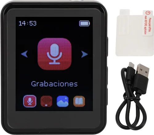 Vista 6 de 1.8 I Touch Sc Reproductor MP3 MP4 con, sonido HiFi, almacenamiento expandible de 28 GB, clip trasero, reproductor de música portátil con 5.0