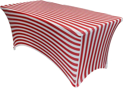 Vista 40 de YOUR CHAIR COVERS - Fundas rectangulares de elastano para mesas de 4 pies, manteles ajustados para eventos de boda, decoraciones de patio, tela Negro
