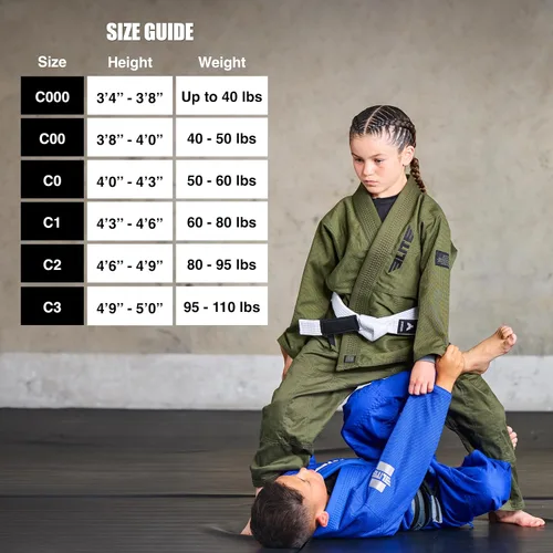 Vista 6 de Elite Sports Kids BJJ GI - Kimono brasileño Jiujitsu Gi con tela preencogida y cinturón, para niños y jóvenes, aprobado por la IBJJF