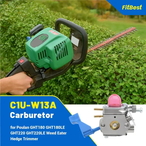 Vista 2 de FitBest Kit de afinación del carburador para Poulan GHT180 GHT180LE GHT220 GHT220LE Weed Eater - Reemplaza la pieza # Zama C1U-W13A
