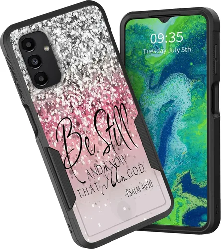 Vista 12 de Funda para Galaxy A15 5G, doble capa híbrida resistente a prueba de golpes, policarbonato duro, silicona suave, TPU, funda protectora para Samsung