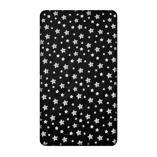Vista 4 de Black Star - Sábana de cuna para bebé, microfibra suave y sedosa, sábana bajera ajustable de 52 x 28 pulgadas para colchón de cuna