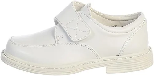 Vista 4 de Lito Zapatos de vestir mate para niños con correa de velcro