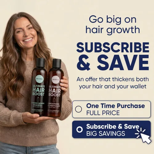 Vista 2 de Moerie Champú y acondicionador voluminizador para la caída del cabello - Productos espesantes con ingredientes de origen natural - Más de 100