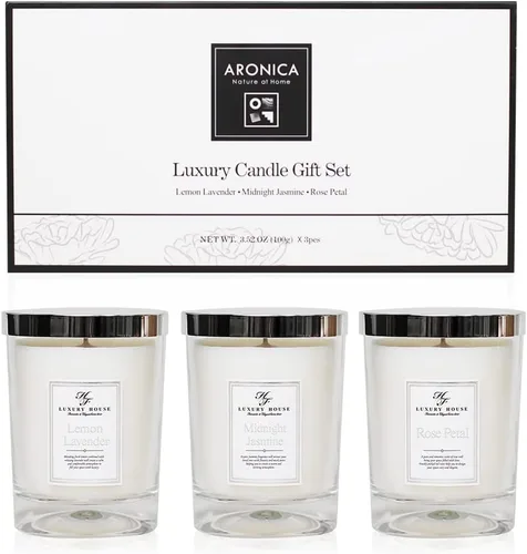 Vista 2 de Aronica Regalos secretos de Papá Noel para compañeras de trabajo, juegos de velas de lujo de las Escrituras para mujeres, juego de velas de regalo