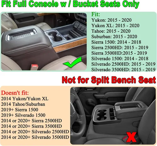 Vista 2 de JKCOVER Compatible con Chevy Silverado/GMC Sierra 2014-2018 Bandeja de tamaño completo con ribete negro