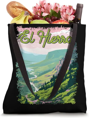 Vista 4 de El Hierro Spain Vintage Landscape Tote Bag