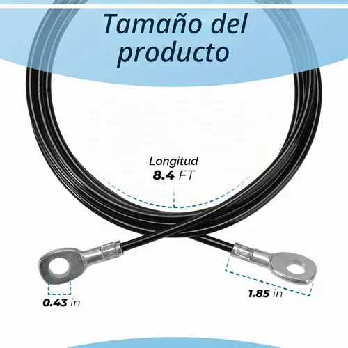 Vista 2 de Reemplazo de cable de polea de fitness para todos los modelos de gimnasio total 1000, 1500, 2000, 3000, XLS Up - Sistema de polea de cable ajustable