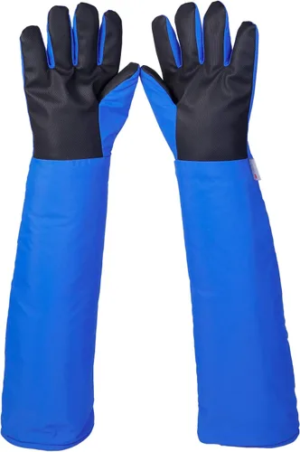 Vista 13 de Guantes criogénicos de baja temperatura LN2 guantes protectores de nitrógeno líquido para almacenamiento en frío, guantes congelados de seguridad