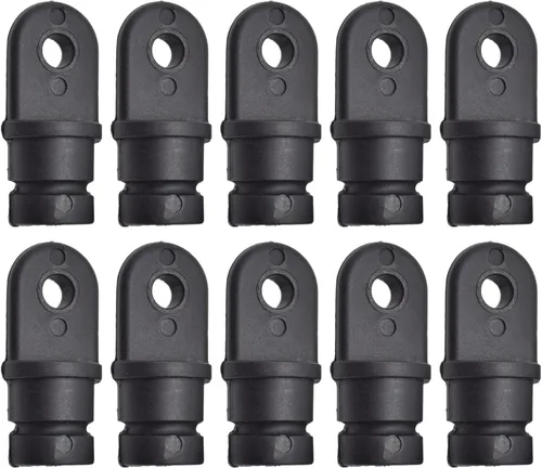 Vista 13 de MARINE CITY Black Nylon Bimini Top Eye End Cap, Round Inside Eye End, Lightweight, Outer Diameter, Ideal for Marine, Boats, Yachts, Ships, and