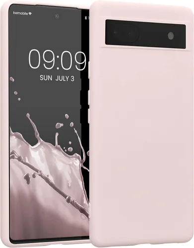 Vista 11 de kwmobile Funda compatible con Google Pixel 6a - Funda protectora delgada de silicona TPU - Arctic Night