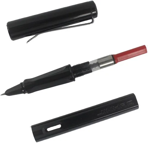 Vista 4 de Gullor Jinhao 599 - Pluma estilográfica de punta fina con punta media, color negro