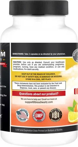 Vista 9 de Vitamina C - cápsulas de 1000 mg con zinc, escaramujo y bioflavonoides - Suplemento de apoyo inmune con 10 veces el poder de la vitamina C - Acorta