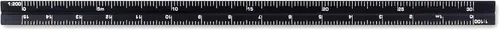 Vista 4 de Alumicolor Regla Métrica de Bolsillo para Arquitecto de Aluminio, 15CM, Negro