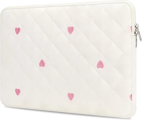 Vista 11 de Funda para laptop de 15 y 16 pulgadas, funda protectora compatible con MacBook Air MacBook Pro 15 de 16 pulgadas, funda acolchada a prueba de Rosa