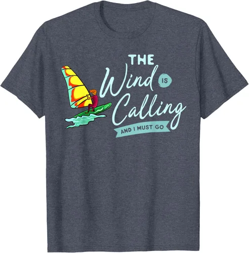 Vista 96 de Windsurfing Board Camiseta Windsurfer, Negro