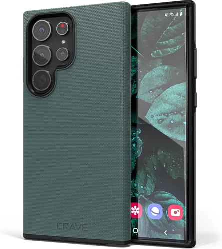 Vista 57 de Crave Dual Guard para Samsung Galaxy S22 Ultra, Verde bosque, Funda para teléfono celular, Protección a prueba de golpes, Doble capa, TPU/PC