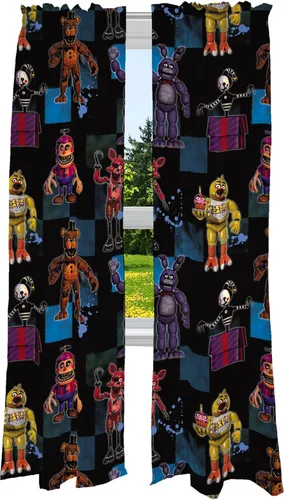 Vista 44 de Franco - Juego de cortinas para la habitación de los niños, 82 x 63 pulgadas, Minions de Mi Villano Favorito