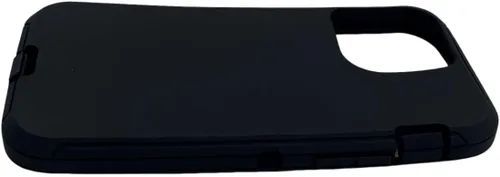 Vista 5 de Funda exterior de goma de repuesto compatible con iPhone 13 Otterbox Defender Series (negro)