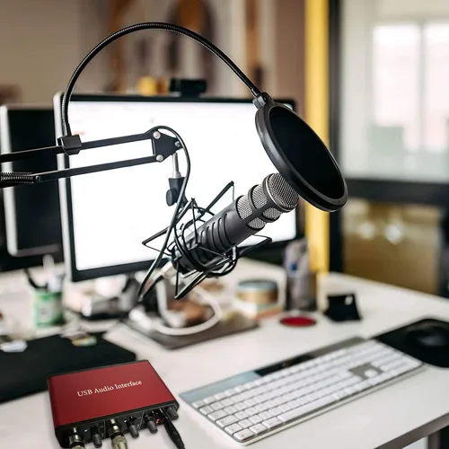 Vista 6 de ZUZONG Interfaz de audio interfaz de audio preamplificadores de micrófono con alimentación fantasma de 48 V 24 bits compatible con grabación