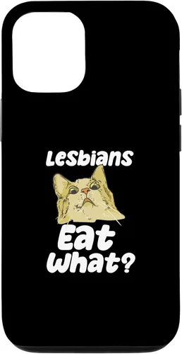 Vista 11 de iPhone 12 mini lesbianas comen qué cita divertida para orientación BI y caso LGBTQ