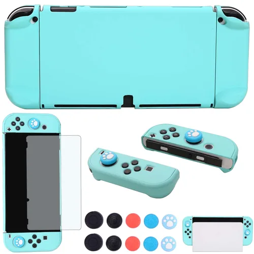 Vista 25 de COMCOOL Dockable Case for Nintendo Switch Oled - [9 FT Military Grade Drop Protection] [with Tempered Glass Screen Protector and Thumb Grips] Cute