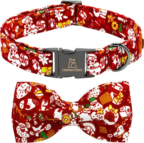 Vista 38 de Lionheart glory Collar de perro con bandera estadounidense, collar de lazo para perro del 4 de julio, resistente y ajustable, patriótico