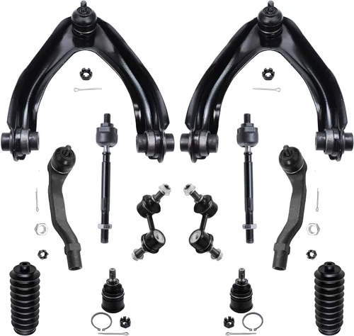Vista 62 de Detroit Axle – 12 brazos de control superiores e inferiores delanteros con rótulas, barras de unión exteriores e interiores con topes, barras
