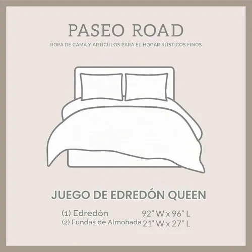 Vista 7 de Paseo Road Cabin Bedding Joshua - Juego de edredón de 3 piezas con fundas de almohada, ropa de cama de bosque Queen, juego de edredón de pinos
