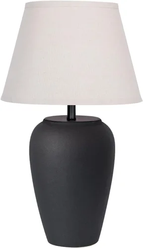 Vista 8 de YEPDIN TL3 - Lámpara de mesa de cerámica de 21.25 pulgadas, compacta y esmerilada, pantalla de tela cónica, decoración de cerámica para sala