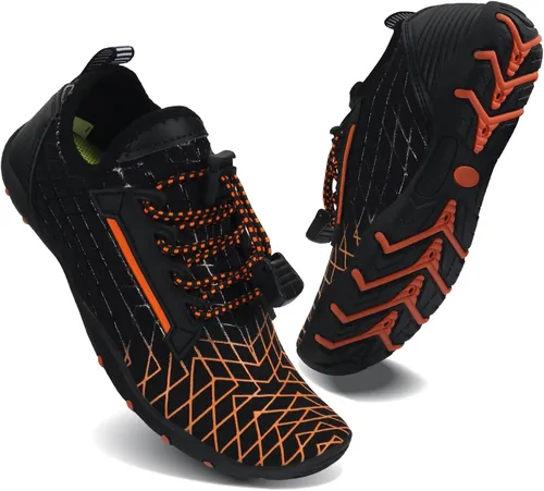 Vista 2 de Zapatos de agua para niños y niñas, de secado rápido, calcetines acuáticos descalzos, playa, piscina, natación, tenis deportivos ligeros para niños
