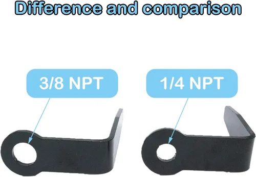 Vista 2 de Herramienta neumática "L" en forma de gancho de viga (aluminio) para pistolas de clavos con montaje de aire NPT de 3/8" (tamaño completo)