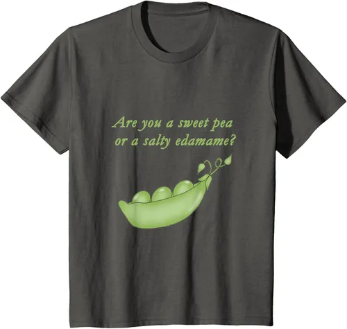 Vista 29 de ¿Eres un guisante dulce o edamame salado? Camiseta, Negro