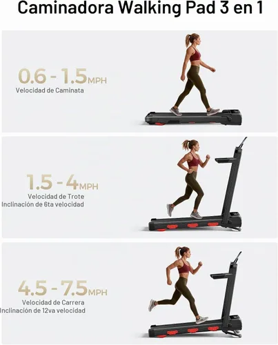 Vista 5 de 15% Auto Incline Walking Pad Treadmill with 12-Level, 43″ High Armrests