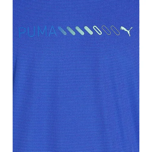 Vista 29 de Camiseta de Manga Corta Hombre Puma Run Favorite Logo Azul