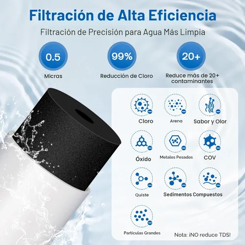 Vista 2 de ICEPURE WFS5300A-20 5 años o 40K galones Sistema de filtración de agua bajo fregadero, de ultra alta capacidad, certificado NSF/ANSI CAN372 y 42