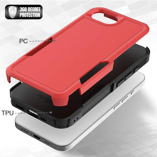 Vista 62 de Jeylly Funda para iPhone SE/Funda para iPhone 5S, Exterior de Plástico Duro que Absorbe Golpes + Interior de Silicona de Goma Defensor contra