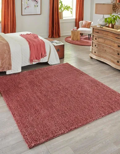 Vista 15 de Unique Loom Shaggy Chic Collection Alfombra de área, lanudo (2' x 3' 1", rectangular, azul arándano)