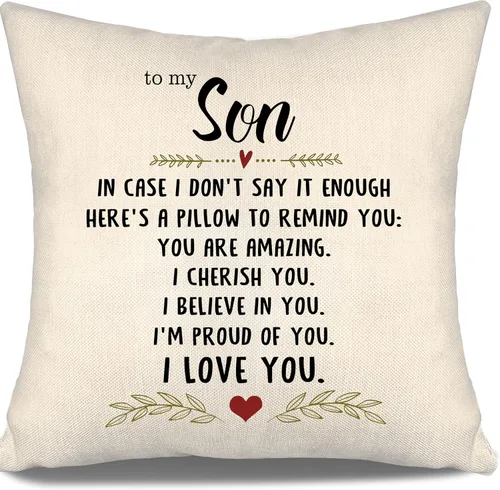 Vista 7 de En caso de que no lo diga lo suficiente aquí hay una almohada para recordarte que eres increíble, te aprecio, te quiero. Funda de almohada para tía