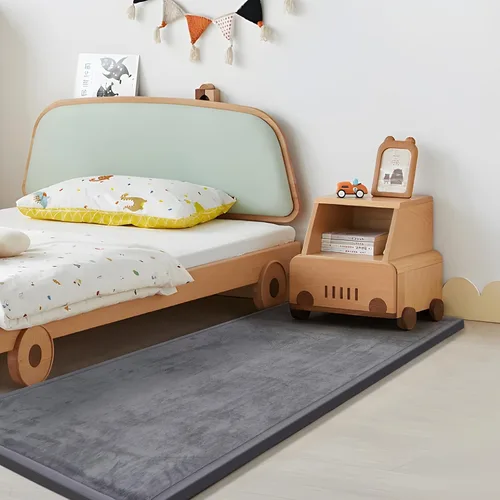 Vista 37 de Huloo Sleep - Tapete de juego para la habitación de bebés y niños pequeños, anticaídas, de espuma elástica de 1.3" de grosor, 28" x 72", terciopelo