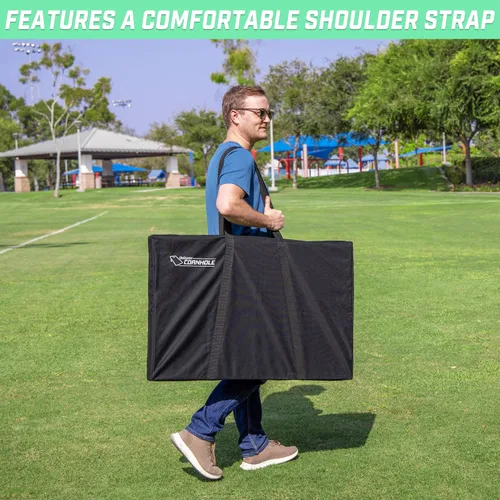 Vista 5 de GoSports Premium Cornhole Carrying Case (Regulation Size or Tailgate Size)