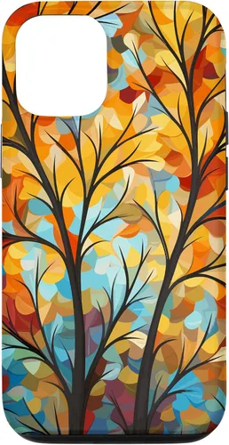 Vista 28 de Otoño y otoño, hojas coloridas, otoño color árbol caso para iPhone 16