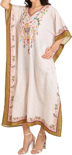 Vista 6 de Miss Lavish London Vestidos caftán para mujer, S-3XL, talla regular a extragrande