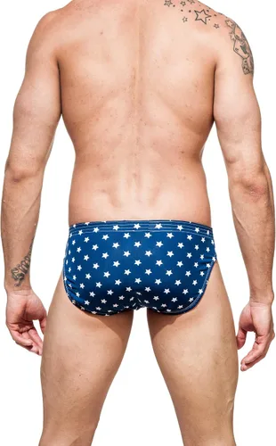 Vista 4 de Gary Majdell Sport Traje de baño de bikini con bolsa de contorno estampado
