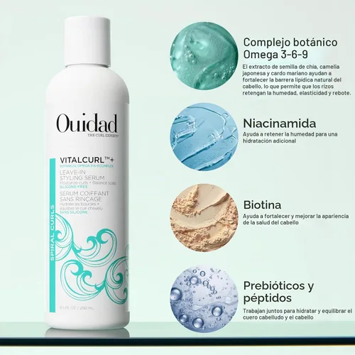 Vista 3 de Ouidad VitalCurl+ Tress Effects Styling Gel for Spiral Curls - Lasting Definition and Strong Hold, Refresh Style With Water, Retain Moisture